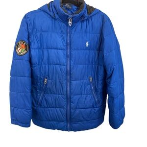 Polo by Ralph Lauren Kids Royal Blue Puffer Coat